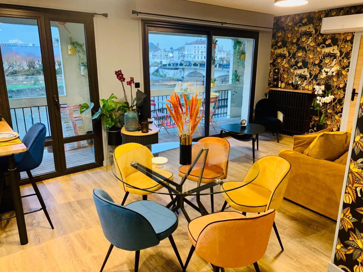 "Au Fil De La Charente" - Coeur De Saintes - Wifi Clim - Classe 4 Etoiles - 4 Pers Eksteriør billede